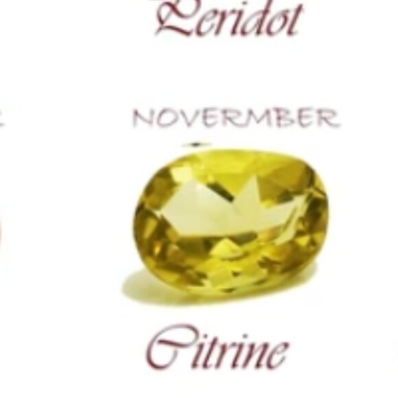 AVON VTG Gold-Tone Teddy Bear lapel Pin with Heart-Shaped Birthstone (November) - Picture 10 of 10